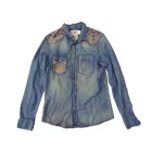 Női M-es kék farmer blúz - Bershka