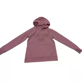   122-es rózsaszín kapucnis pulóver - Alive (mintája kicsit töredezett)