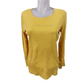  Női XL-es mustársárga pamutfelső - Tom Tailor (kicsit használtabb)