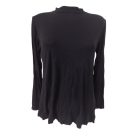 Női XL-es fekete vékony sztreccs felső - Janina