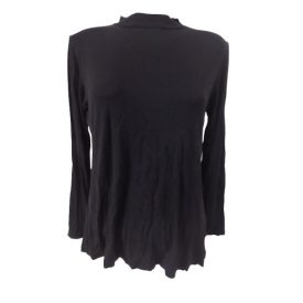 Női XL-es fekete vékony sztreccs felső - Janina