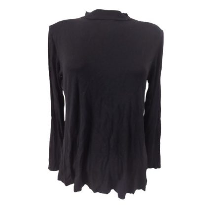 Női XL-es fekete vékony sztreccs felső - Janina