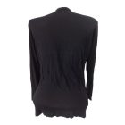 Női XL-es fekete vékony sztreccs felső - Janina