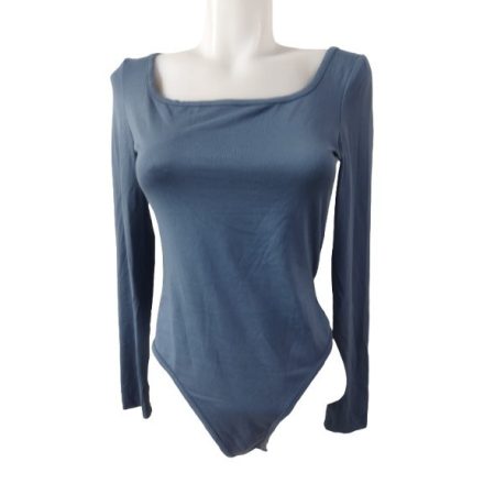 Női XL-es kékesszürke hosszúujjú body