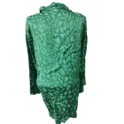 Női XL-XXL-es zöld mintás blúz - Made in Italy