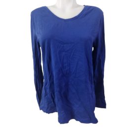Női XL-es sötétkék egyszínű pamutfelső - Janina