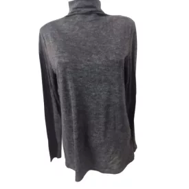 Női L-es szürke garbónyakú pamutfelső - H&M
