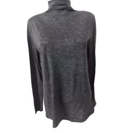 Női L-es szürke garbónyakú pamutfelső - H&M