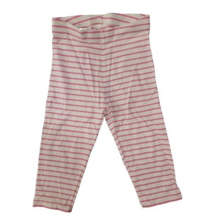 122-128-as rózsaszín csíkos térdig érő leggings - Lupilu