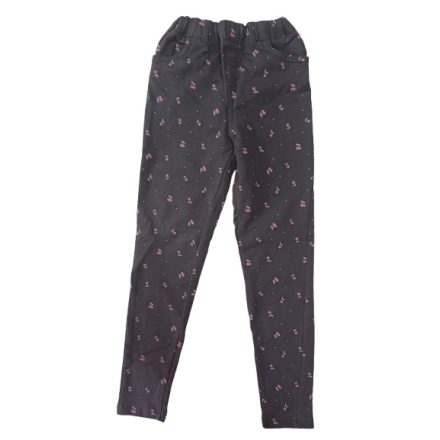 128-as fekete cseresznyés sztreccs leggings jellegű nadrág - Little Kids