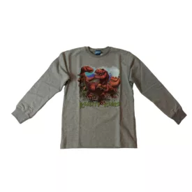   140-146-os szürke dínós pamut pulóver - Dínótesók - Disney - ÚJ