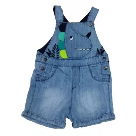   80-as kék rinocéroszos kertészshort, kantáros rövidnadrág - Du Pareil... au Méme