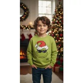   110-es zöld karácsonyi pulóver - Grincs - The Grinch - ÚJ