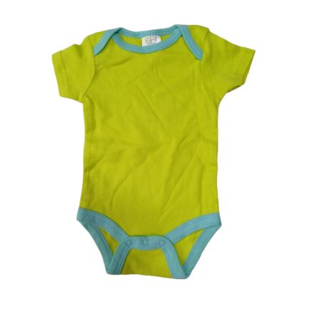 62-68-as zöld rövid ujjú body - Baby Gear - ÚJ