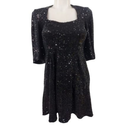 Női XS-es fekete flitteres alkalmi, elegáns ruha - Old Navy