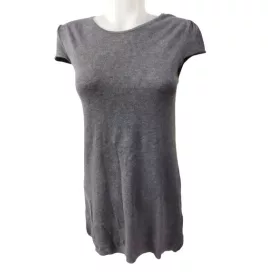   Női S-es sötétszürke finomkötött tunika, rövid ruha - Tezenis