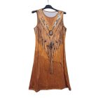 Női S-M-es barna indiános ruha, bohém, etnikai ruha, jelmezhez is jó - ÚJ