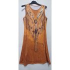 Női S-M-es barna indiános ruha, bohém, etnikai ruha, jelmezhez is jó - ÚJ