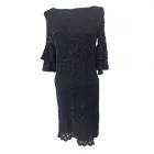 Női S-es fekete csipkés csillogó alkalmi ruha - Orsay