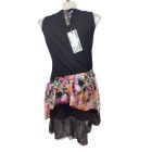 Női M-es fekete fodros nyári ruha - Hypnosy - ÚJ