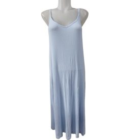 Női M-es kék bordás pántos ruha - H&M