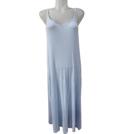 Női M-es kék bordás pántos ruha - H&M