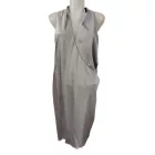 Női M-es szürke fényes anyagú alkalmi, elegáns ruha - Sisley
