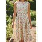 Női M-es sárga virágos ruha - Laura Ashley