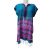 Női kék-pink mintás marokkói, nepáli tunika - egy méretes, one size - Pashmina