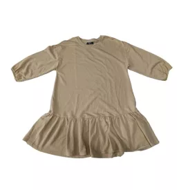 Női L-es kávébarna pamut tunika - Bershka