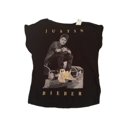 140-es fekete póló - Justin Bieber
