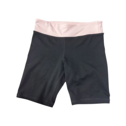 134-140-es fekete-rózsaszín sport rövidnadrág, short - H&M