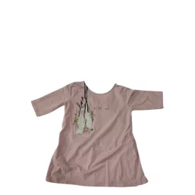   164-es rózsaszín balettcipős feles ujjú pamutfelső - Zara