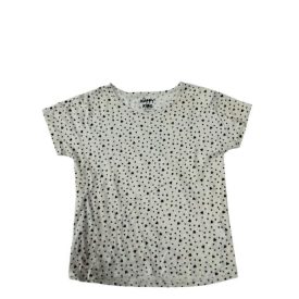 122-128-as fehér szivecskés póló - Tchibo