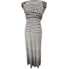 Női XL-es fekete-fehér pöttyös pamut maxiruha - C&A