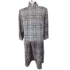 Női L-XL-es szürke-rózsaszín aprókockás hosszú ujjú sztreccs ruha - Blue Motion