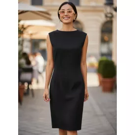 Női L-es fekete ujjatlan elegáns ruha - Zara