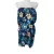 Női L-es sötétkék virágos nyári overall, playsuit - ÚJ