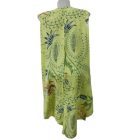 Női méret nélküli zöld virágos lenge nyári ruha