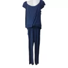 Női XXL-es sötétkék fodros playsuit