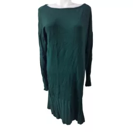 Női L-es sötétzöld kötött ruha - Esmara