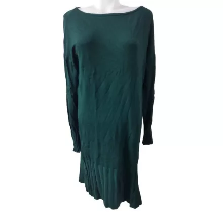 Női L-es sötétzöld kötött ruha - Esmara