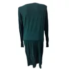 Női L-es sötétzöld kötött ruha - Esmara