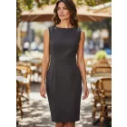 Női L-es fekete elegáns ujjatlan ruha - Marks & Spencer