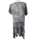 Női méret nélküli szürke virágos lenge kötött ruha