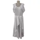 Női XL-es fehér ujjatlan szoknyás nadrág, playsuit, overall - ÚJ