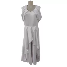   Női XL-es fehér ujjatlan szoknyás nadrág, playsuit, overall - ÚJ