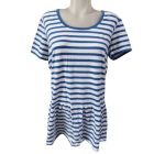 Női L-XL-es kék tengerészcsíkos tunika - Nautic Club