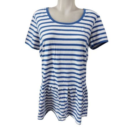 Női L-XL-es kék tengerészcsíkos tunika - Nautic Club
