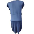 Női L-XL-es kék-fekete ejtett nyakú tunika, ruha